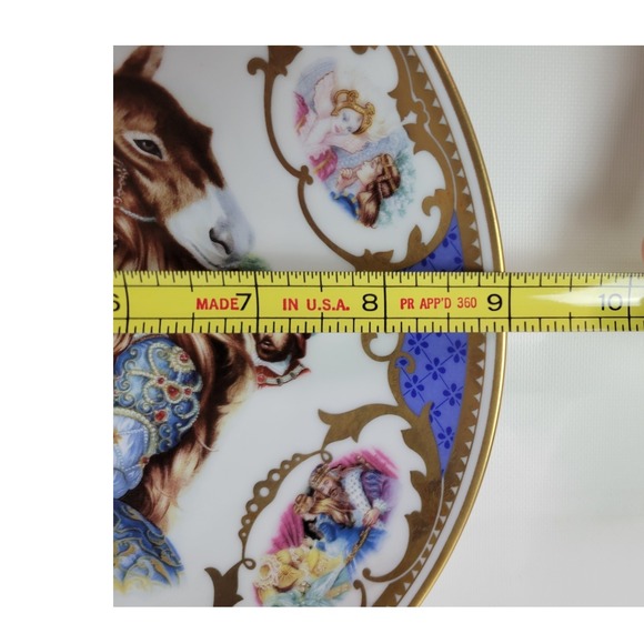 Vtg Jegou Limoges Fairy Tale Storybook Plate Skin Donkey Peau d'Ane ‎ 1983  9" - Picture 6 of 6